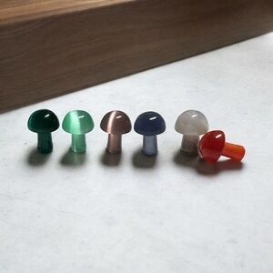 Mixed Mini Mushroom Stones (7) sold as bundle